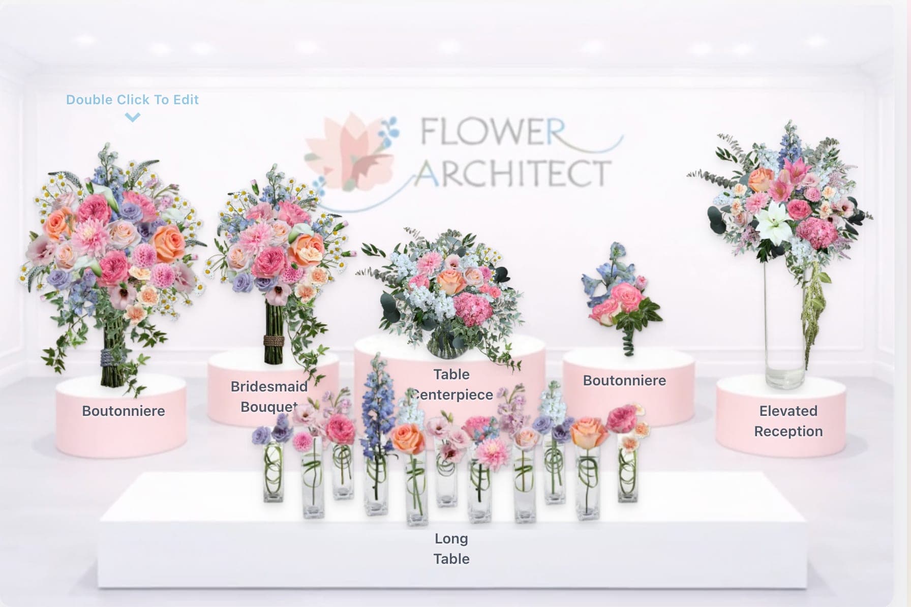Flower Architect arrangement podium preview
